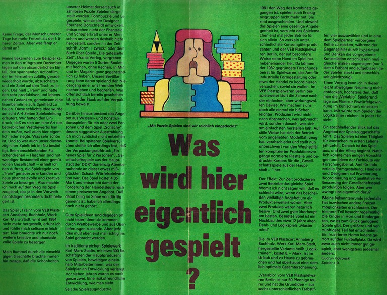 NACHGEMACHT - Spielekopien aus der DDR: Eulenspiegel; Spielelandschaft der DDR
