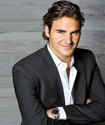 Roger Federer Medium Men Haircuts 2010