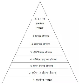 Gagne's theory of learning in hindi