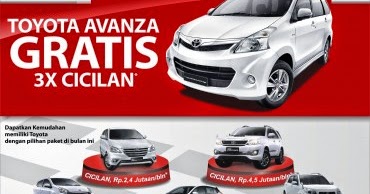 Paket Kredit Avanza Gratis 3X Angsuran - Dealer Toyota 