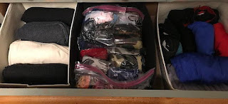 After: middle drawer (t-shirts, head wear, swim suits)