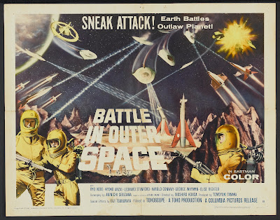 Battle in Outer Space (Uchu daisenso, aka The Great Space War) (1959, Japan) movie poster