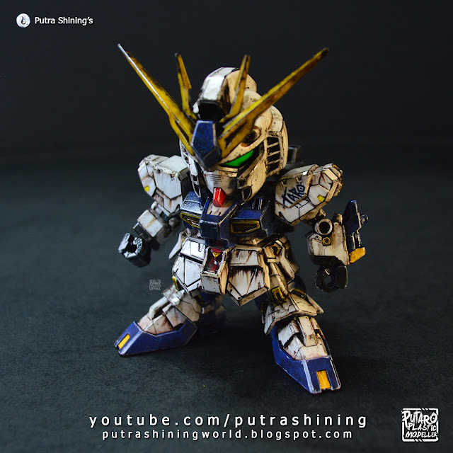 SD RX-93ff ν Gundam and Customize Weathering by Putra Shining