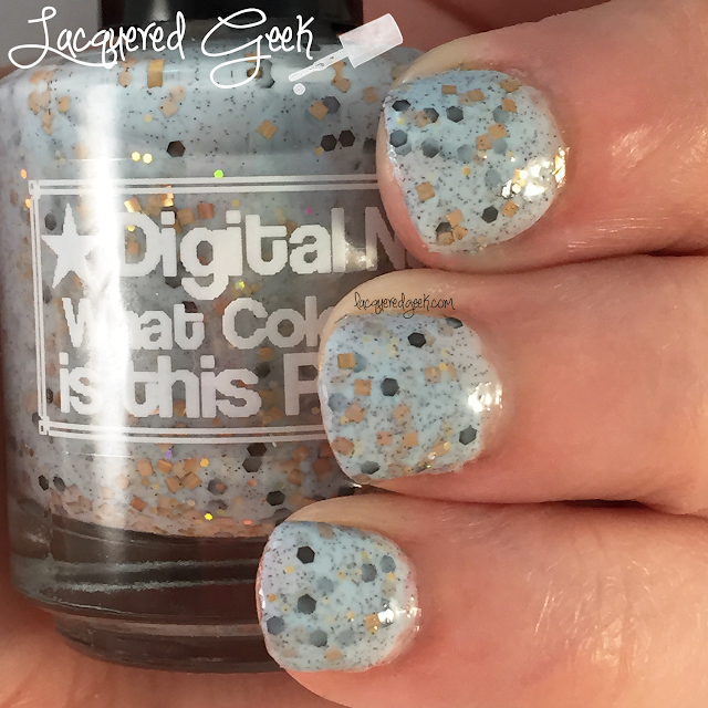 Digital Nails What Color is this Polish? nail polish swatch by Lacquered Geek