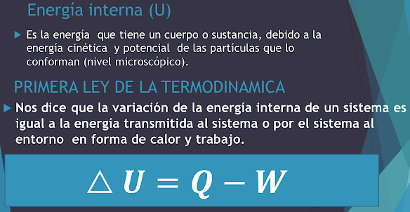 primera ley termodinamica energia interna