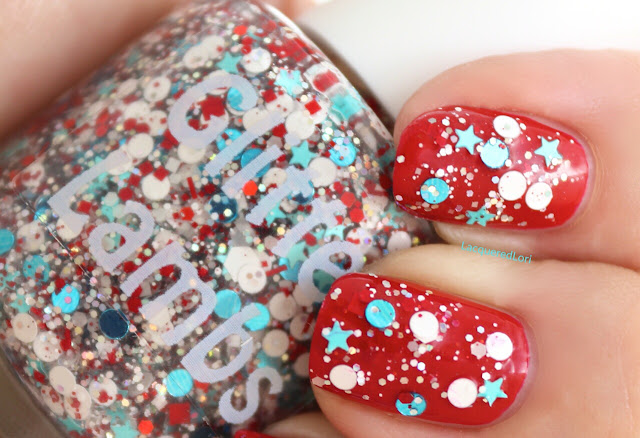 Glitter Lambs "Peppermint Blizzard" Nail Polish worn by @LacqueredLori