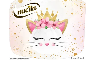 Gatita Princesa: Etiquetas para Candy Bar para Imprimir Gratis.