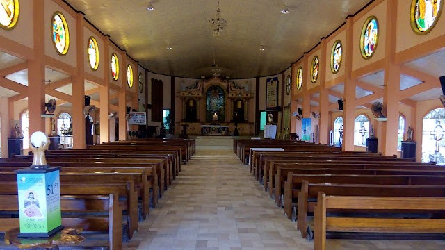 interior view of St. Isidore the Worker Church at Saint Bernard Southern Leyte