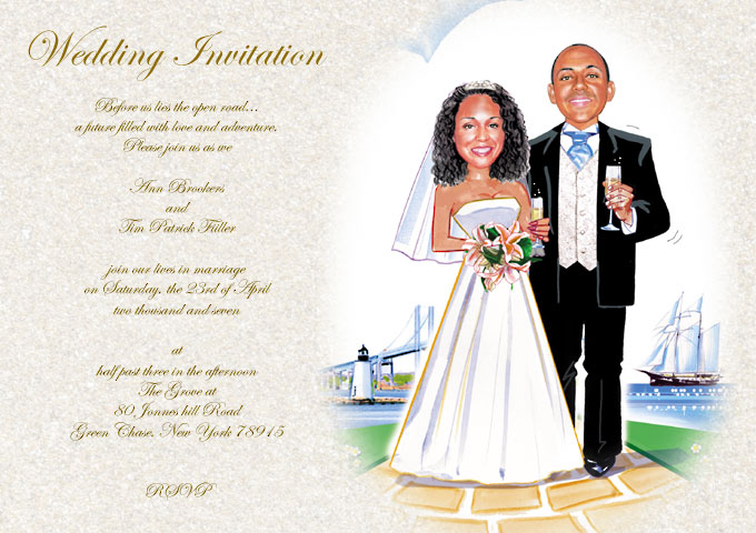 Humorous wedding invitations are a popular way to lighten up the sometimes 