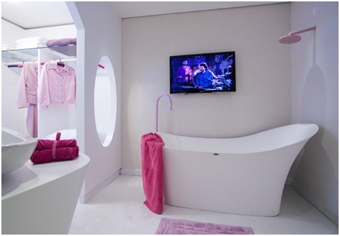 Juvenile spa bathroom design and decoration