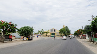 The yellow building is the biggest church