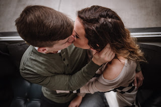 Newly engaged couples lifestyle portrait session at a local coffee shop called Better Buzz Coffee in San Diego, CA by Morning Owl Fine Art Photography. 