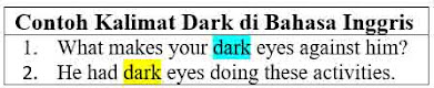 28 Contoh Kalimat Dark di Bahasa Inggris