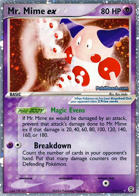 Mr. Mime EX #111/112 -- EX FireRed and LeafGreen Pokemon Card Review | PrimetimePokemon's Blog