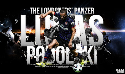 Lukas Podolski - Arsenal - Wallpaper Sepakbola Terbaru 2012-2013