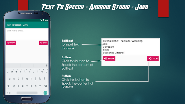 Text To Speech - Android Studio - Java