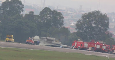 Pesawat F16 Terbalik, Ini Penjelasan Pihak Lanud Roesmin Nurjadin