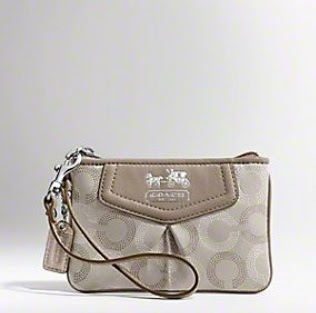 Coach Madison Dotted OP Art Wristlet