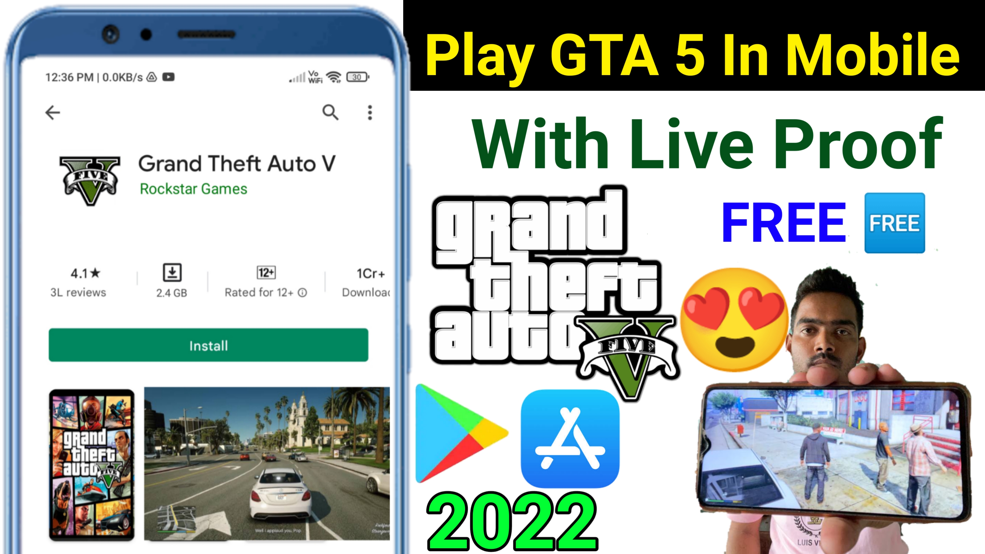 GTA V Mobile Version 2023 Edition : How To Install GTA V In Any
