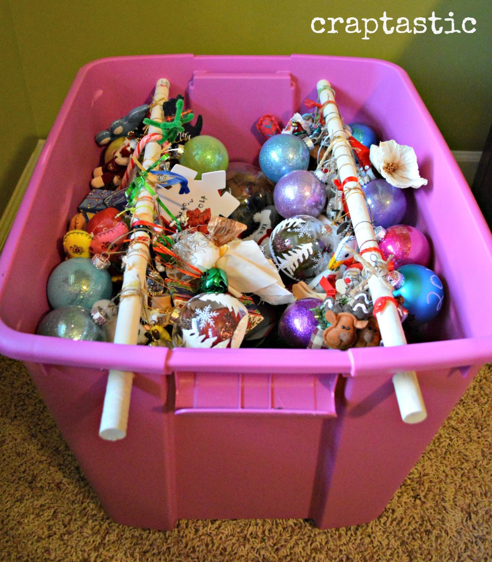 CRAPTASTIC: Cheap and Easy DIY Christmas Ornament Storage!