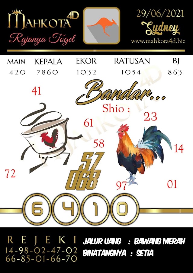 Syair Prediksi Togel Sydney - SDY Selasa, 29 - Juni - 2021