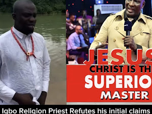 Breaking News:  Faith Restored: Igbo Religion Priest's Stunning Reversal of Stance on Jesus Christ's Power Sends Waves of Amazement on Social Media