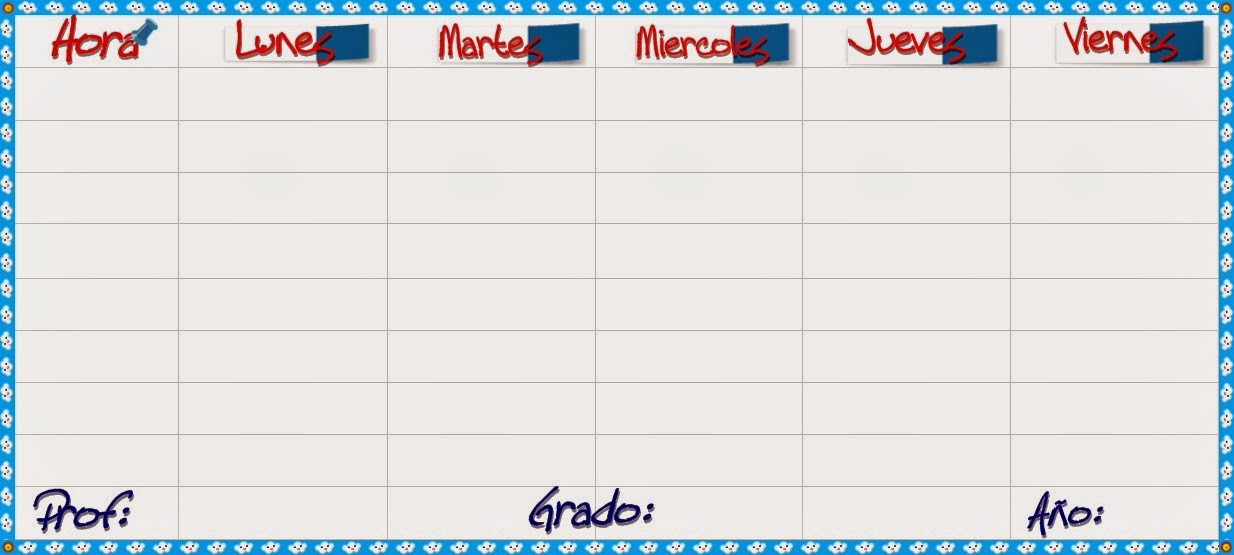 ¿Como hacer un horario de clases?