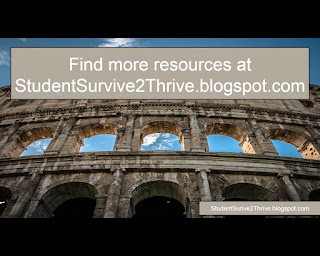 Find more resources at StudentSurvive2Thrive.blogspot.com