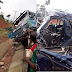 "Ghastly accident involving truck and commuter bus on Ore-Lagos road(Photos) 