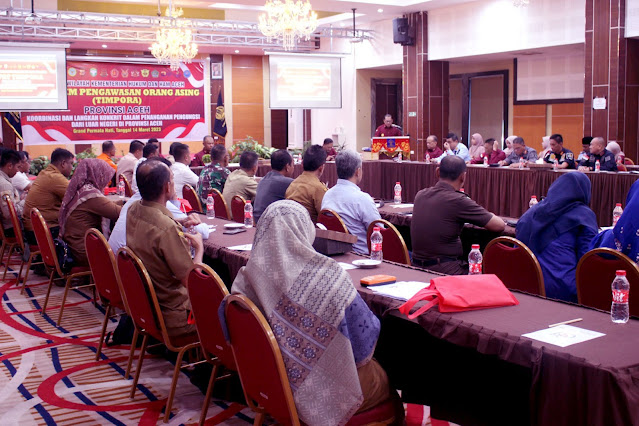 Rapat Koordinasi Tim Pengawasan Orang Asing (Pora) Provinsi Aceh dalam Menangani Pengungsi Etnis Rohingya