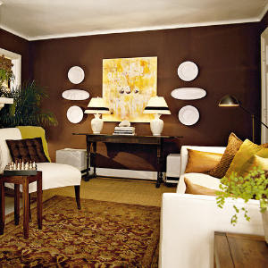 Living Room on Chocolate Brown Living Room Design   Living Room Colors