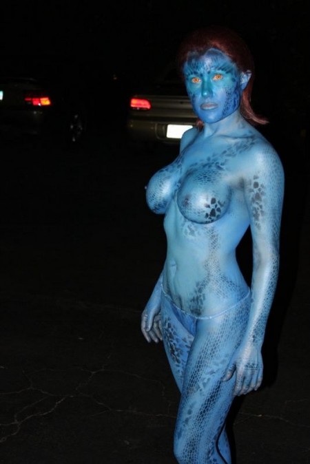 Mystique Nude Cosplay Photos