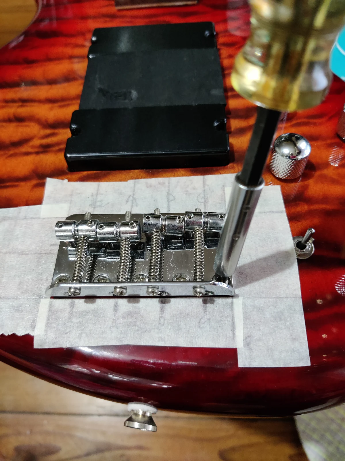 Bass bridge (old) unscrewing