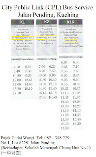 City Public Link (CPL) Jalan Pending bus timetable 