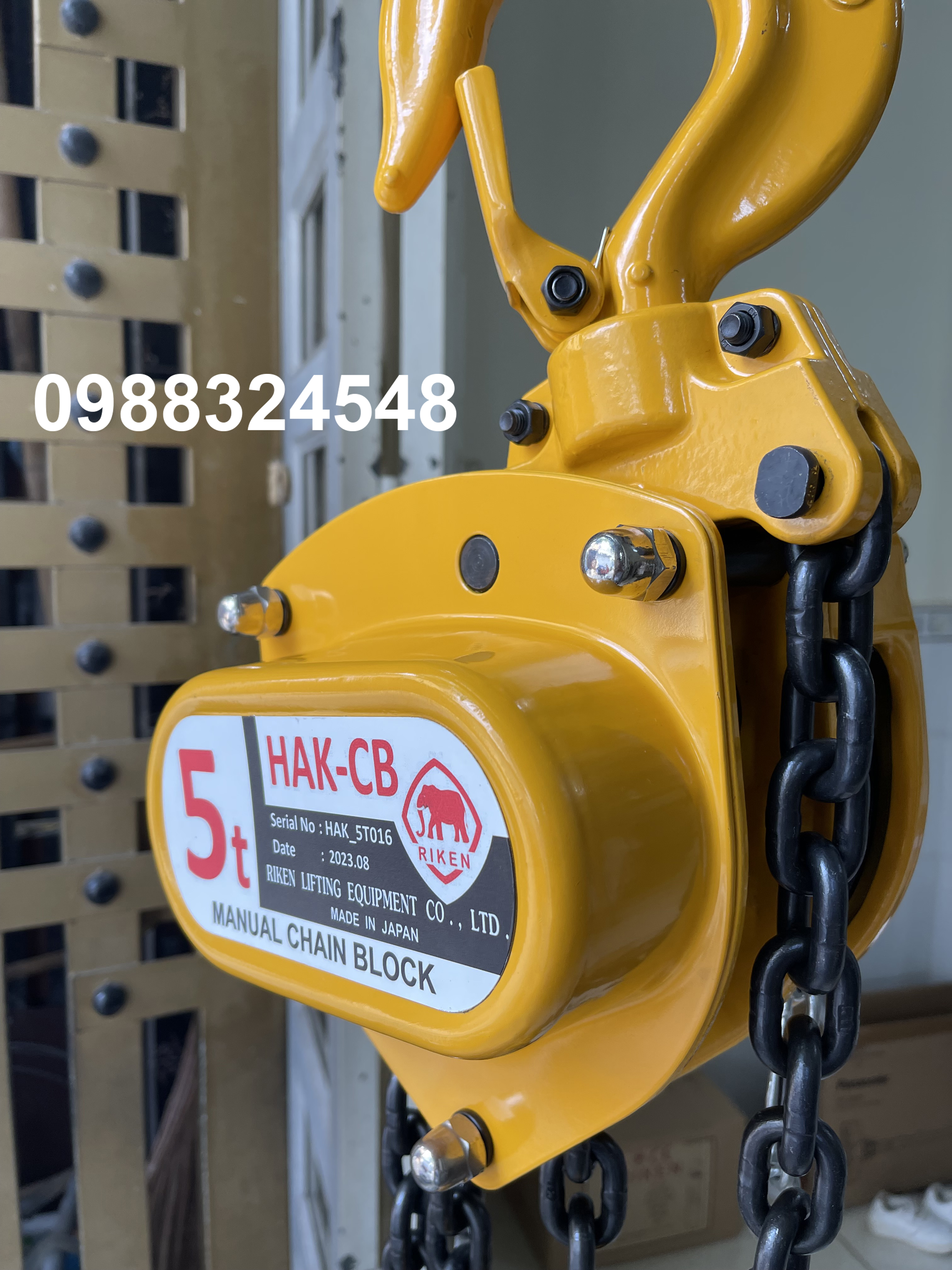 Pa lăng kéo tay Riken 5 tấn HAK-CB / HAK-CB 5 ton Riken Chain Hoist