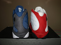 Air Jordan XIII - Red and White with Blue and Flint