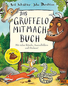 Das Grüffelo-Mitmachbuch: Mit vielen Rätseln, Such- und Ausmalbildern und Stickern