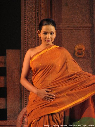 sri lankan women in saree. Sri Lankan Saree