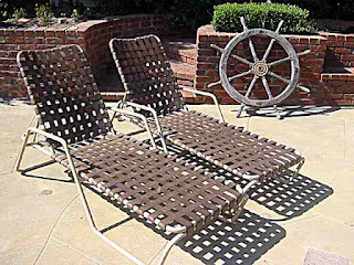 Bill Kraft Backyard - two chaise lounges