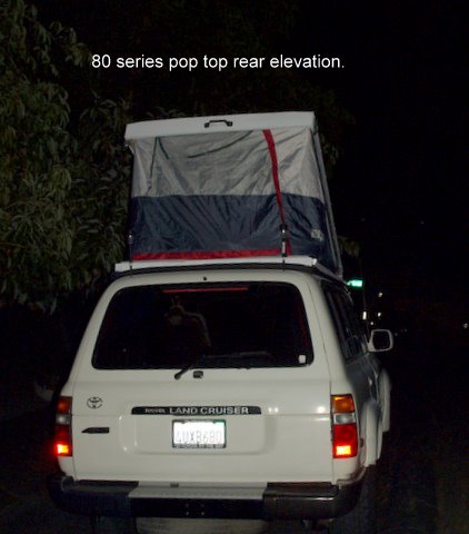 80 series pop top rear elevation