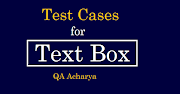 Test Cases For Text Box or Text Area