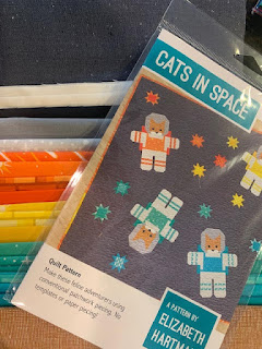 Elizabeth Hartman’s Cats in Space quilt kit