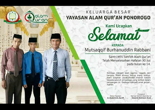 Alumni MI Simo Ini Telah Hafidz Quran