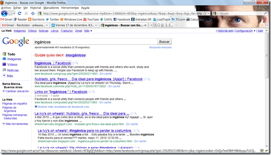 Resultados de Google Inganicos