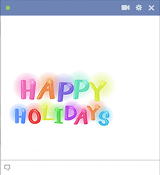 Happy Holidays Facebook Sticker