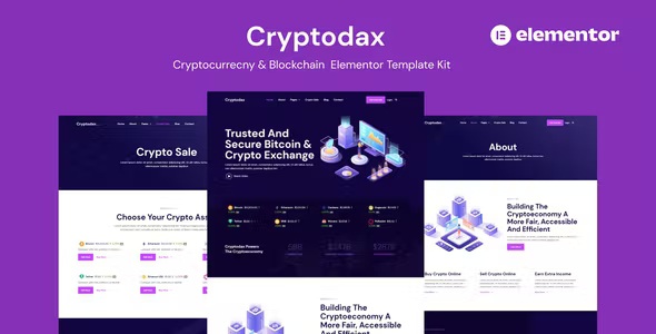 Best Cryptocurrency & Blockchain Elementor Template Kit