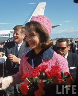 JFK and Jackie arriving at Dallas, TX