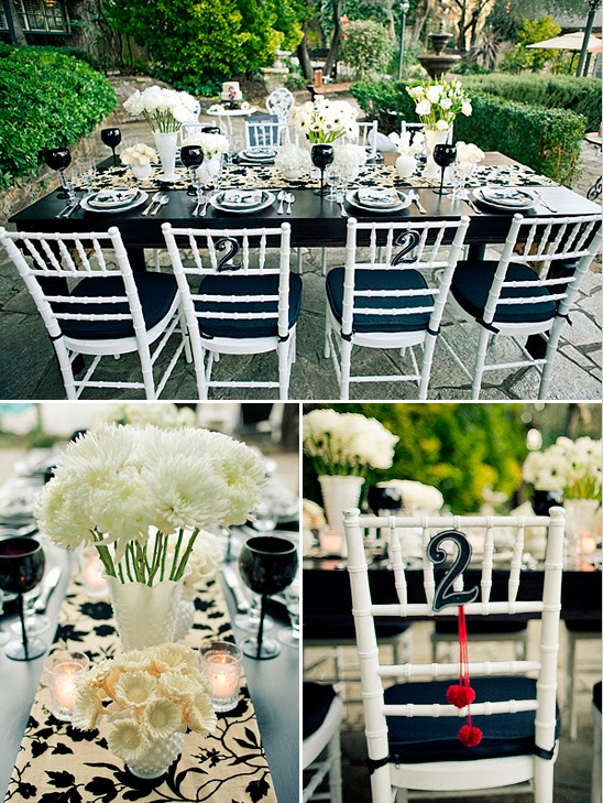 Black and White Wedding Theme