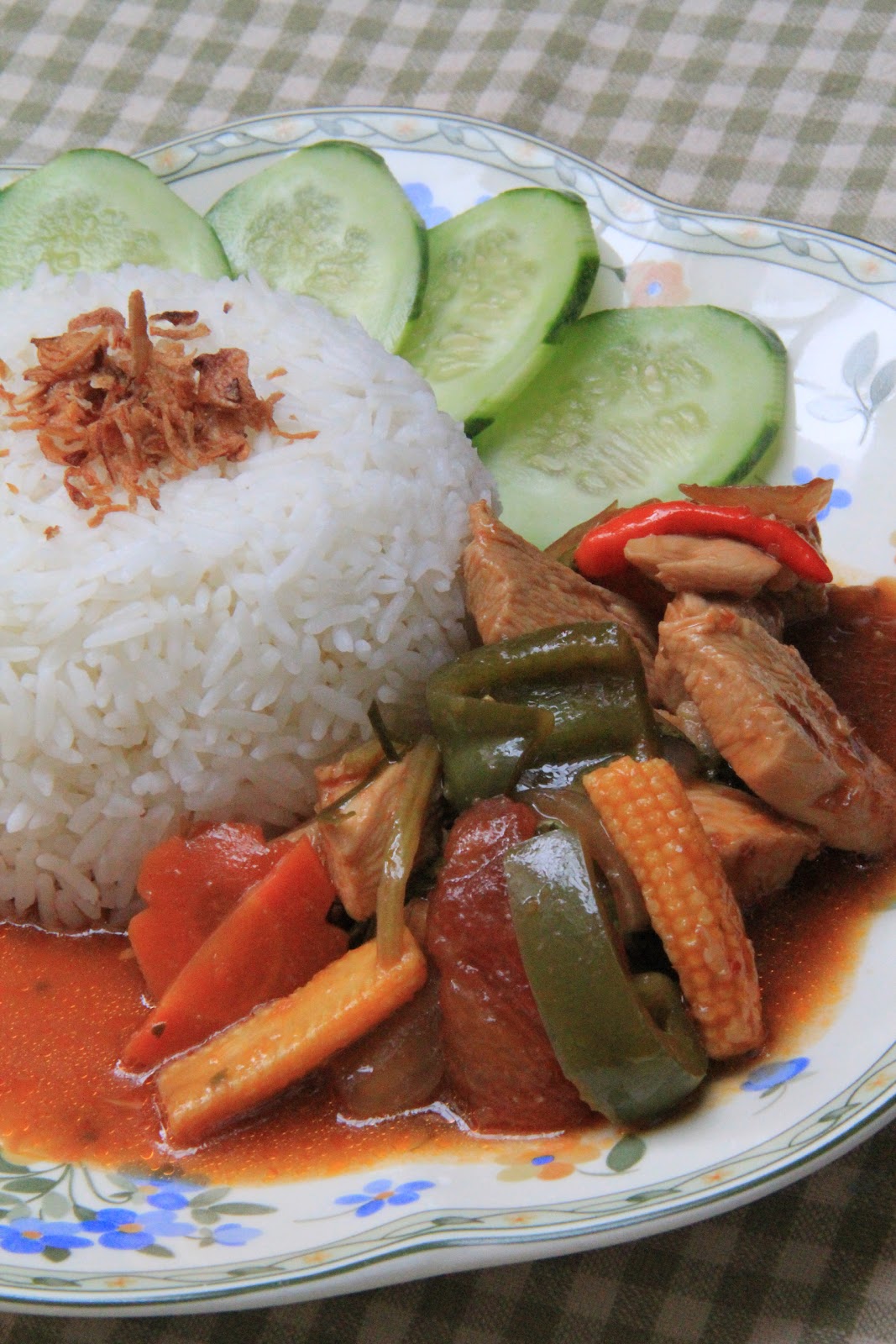 NASI PADPRIK AYAM - masam manis