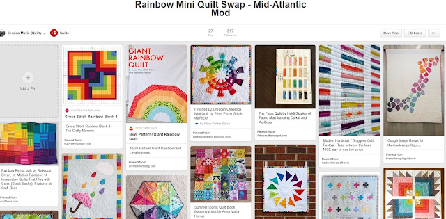 https://www.pinterest.com/quiltyhabit/rainbow-mini-quilt-swap-mid-atlantic-mod/